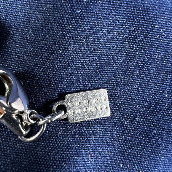 Tommy Hilfiger Faux Turquoise Beaded Bracelet With Leather Cord & Lobster Clasp - Picture 3 of 3